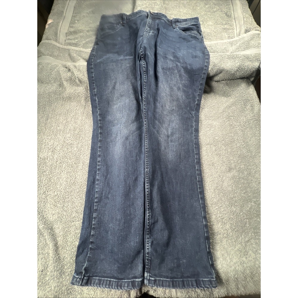 William‎ Rast Men's 40x32 Black Dean Slim Fit Stretch Denim Jeans Faded Wash